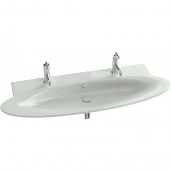 Раковина JACOB DELAFON PRESQUILE E4445-00 130x50 подвесная, встраиваемая белая