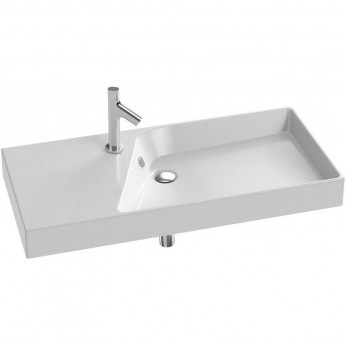 Раковина-столешница JACOB DELAFON RYTHMIK EXN112-00 100x46 подвесная белая Раковина-столешница JACOB DELAFON RYTHMIK EXN112-00 100x46 подвесная белая