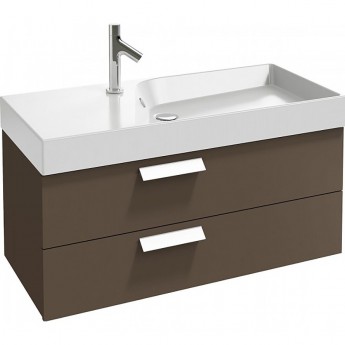 Раковина-столешница JACOB DELAFON RYTHMIK EB1304-E10 100x46 с тумбой квебекский дуб