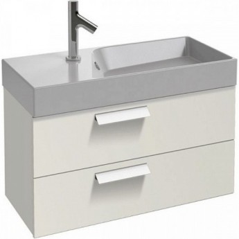 Раковина-столешница JACOB DELAFON RYTHMIK EXP112-Z-00 80x37 с тумбой белый лак