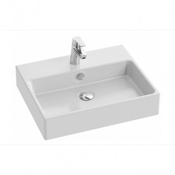 Раковина-столешница JACOB DELAFON VIVIENNE EXBH112-BCM 61х46 подвесная белая Раковина-столешница JACOB DELAFON VIVIENNE EXBH112-BCM 61х46 подвесная белая