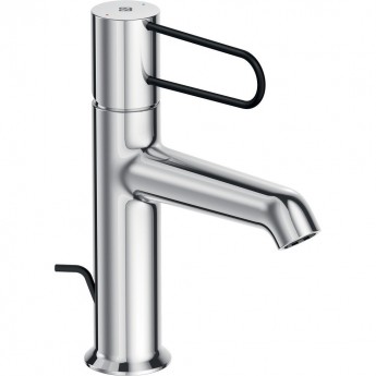 Смеситель JACOB DELAFON ODEON RIVE GAUCHE E21028-BL-CP для раковины корпус хром ручка черная