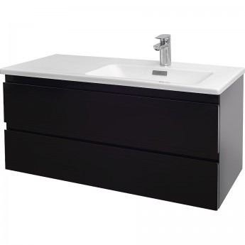 Тумба JACOB DELAFON MADELEINE EB2055-J52 с раковиной 100x46 правая чёрный глянцевый Тумба JACOB DELAFON MADELEINE EB2055-J52 с раковиной 100x46 правая чёрный глянцевый